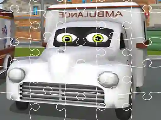 Žaidimas Ambulance Trucks Jigsaw internete