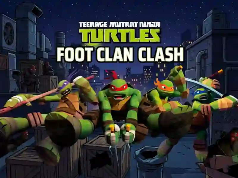 Žaidimas Teenage Mutant Ninja Turtles Foot Clan Clash internete
