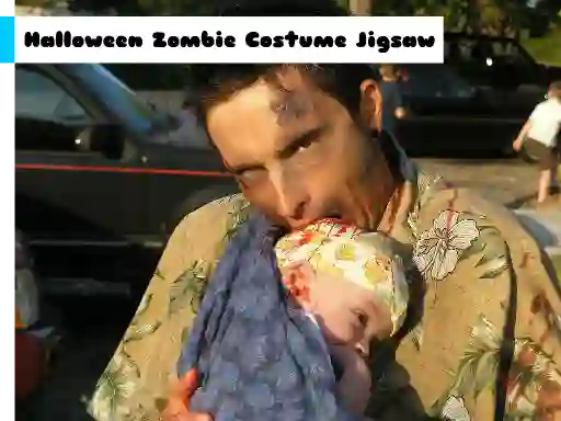 Žaidimas Halloween Zombie Costume Jigsaw internete