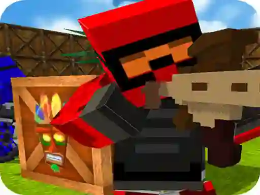 Žaidimas Blocky Gun Paintball 2 internete