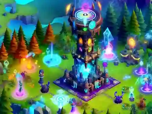 Žaidimas 2D Fantasy Tower Defence internete