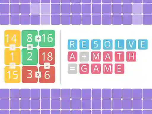 Žaidimas Resolve a math game internete