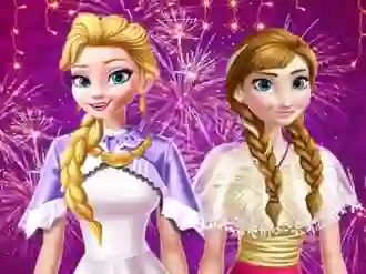 Žaidimas Ellie and Annie New Year Eve Party internete