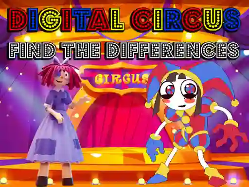 Žaidimas Digital Circus Find The Differences internete