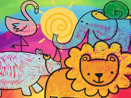 Žaidimas Little Animals Coloring internete