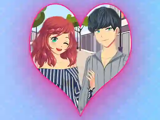 Žaidimas Romantic Anime Couples Dress Up Game internete