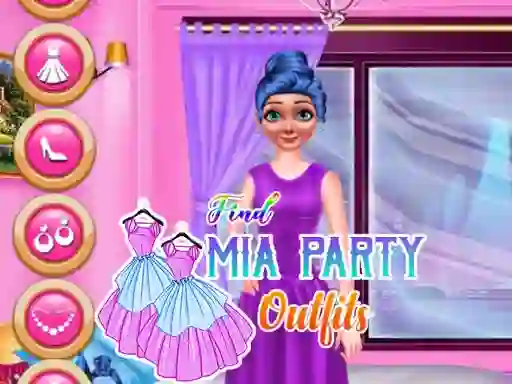Žaidimas Find Mia Party Outfits internete