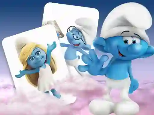 Žaidimas Smurfs memory card Match internete
