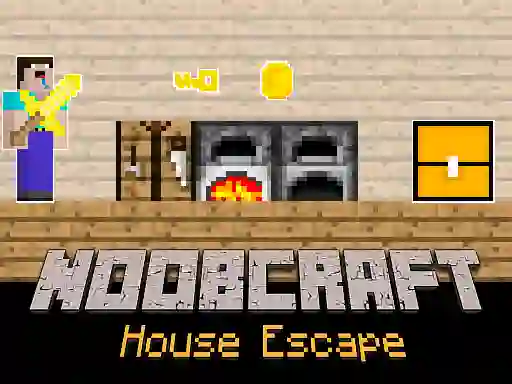 Žaidimas Noobcraft House Escape internete