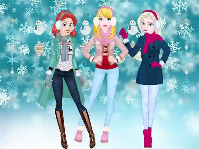 Žaidimas Princesses Winter Spree internete
