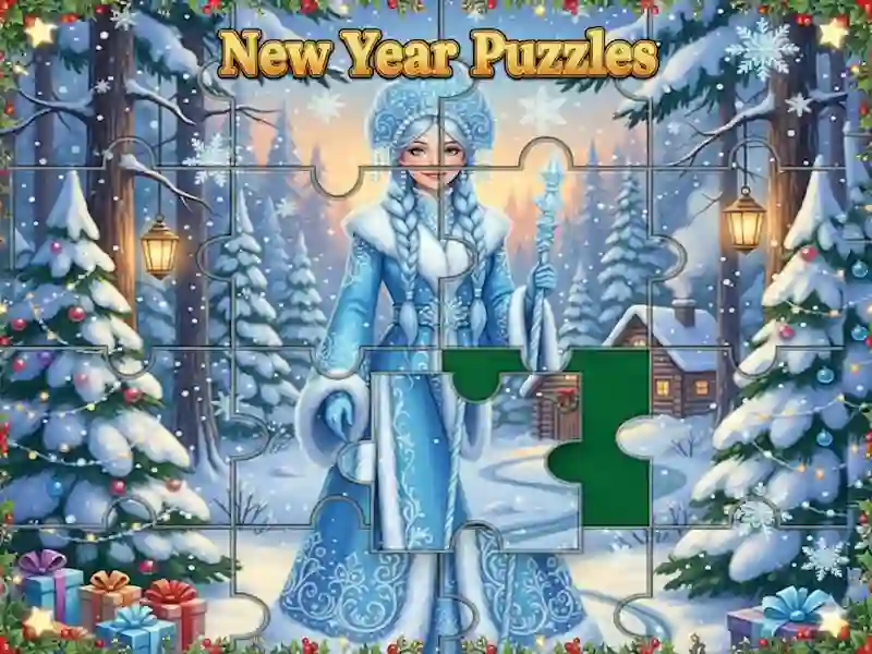 Žaidimas New Year Puzzles internete