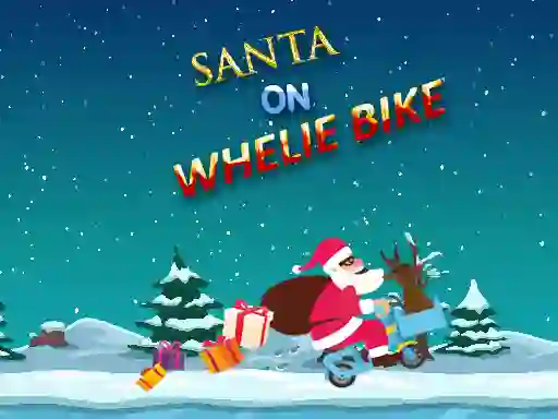 Žaidimas Santa On Wheelie Bike internete