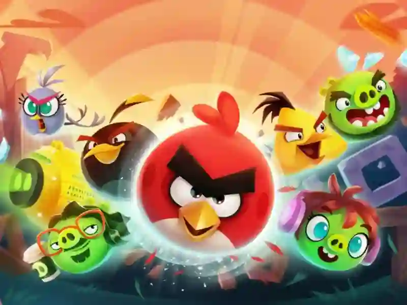 Žaidimas Angry Birds Mad Jumps internete