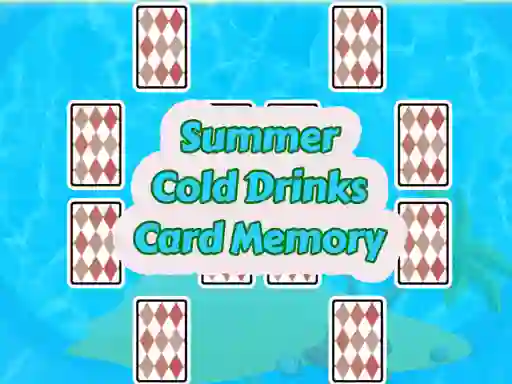 Žaidimas Summer Cold Drinks Card Memory internete