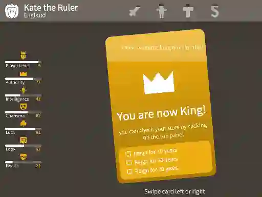 Žaidimas Kings Card Decisions internete