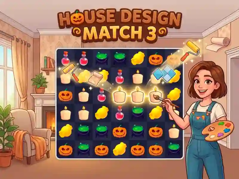 Žaidimas House Design Match 3 internete