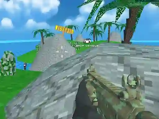 Žaidimas Blocky Combat SWAT Desert Storm Zombie internete