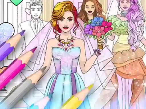 Žaidimas Wedding Coloring Dress Up internete