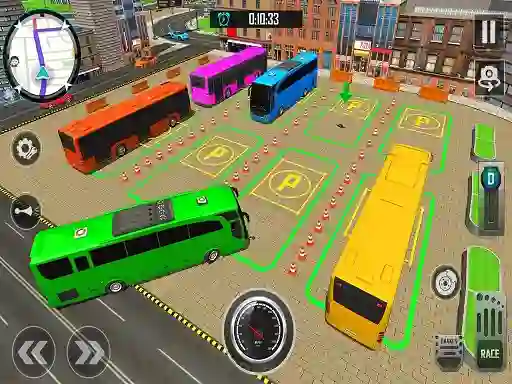 Žaidimas Bus City Parking Simulator internete