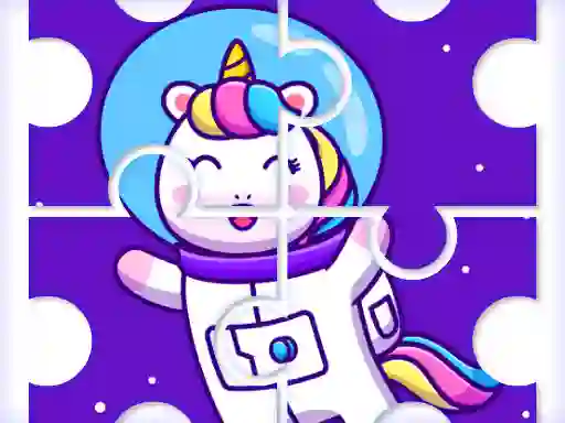 Žaidimas Cute Rainbow Unicorn Puzzles internete