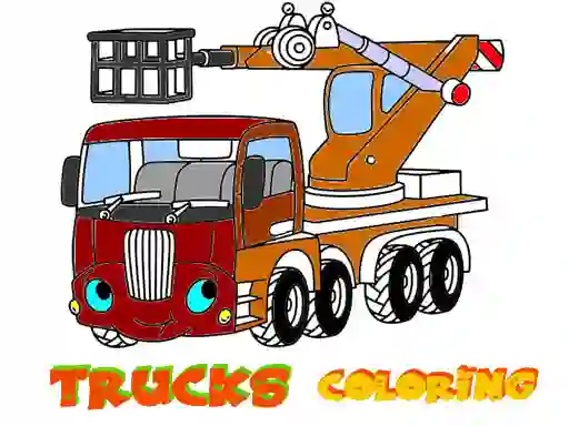 Žaidimas Funny Trucks Coloring internete