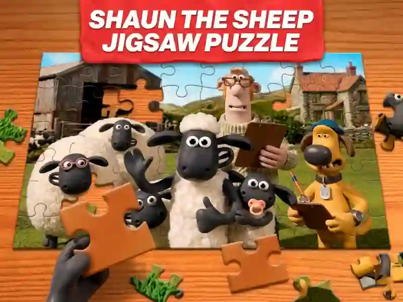 Žaidimas Shaun the Sheep Jigsaw Puzzle internete