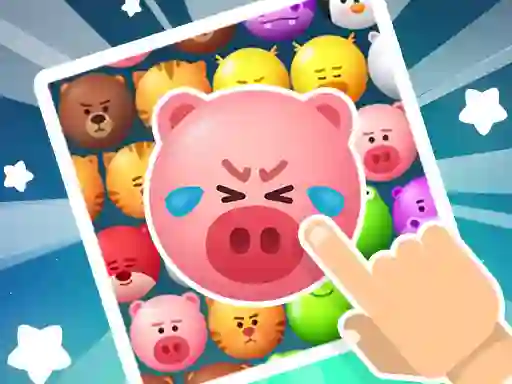 Žaidimas Crazy Zoo Swipe Match 3 Puzzle internete