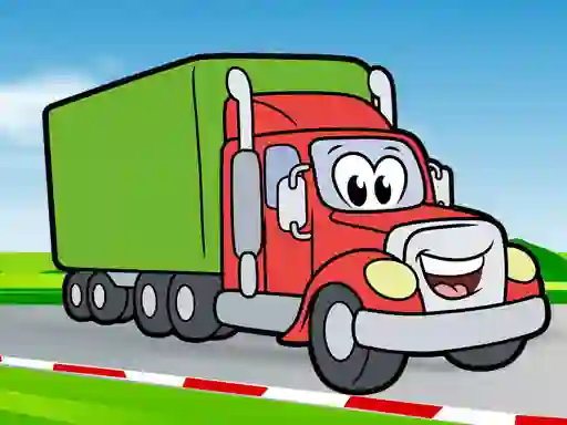 Žaidimas Happy Trucks Coloring internete