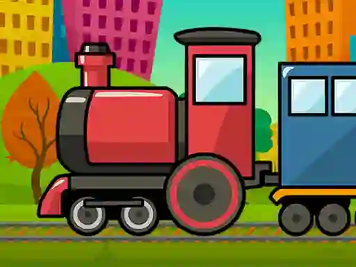 Žaidimas Train Jigsaw internete
