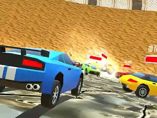 Žaidimas Low Poly Smash Cars internete
