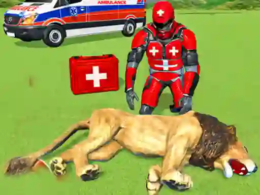 Žaidimas Animal Rescue Robot Hero internete