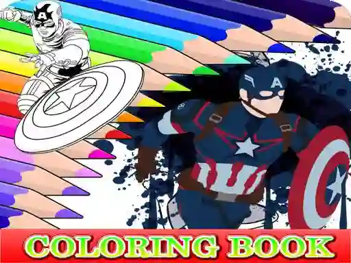 Žaidimas Coloring Book for Captain America internete