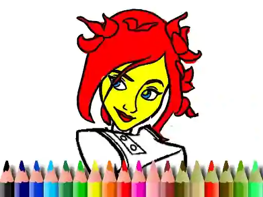 Žaidimas Back To School: Cute Girl Coloring internete
