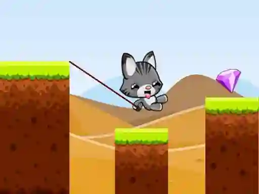 Žaidimas Swing Cat Endless Jump internete