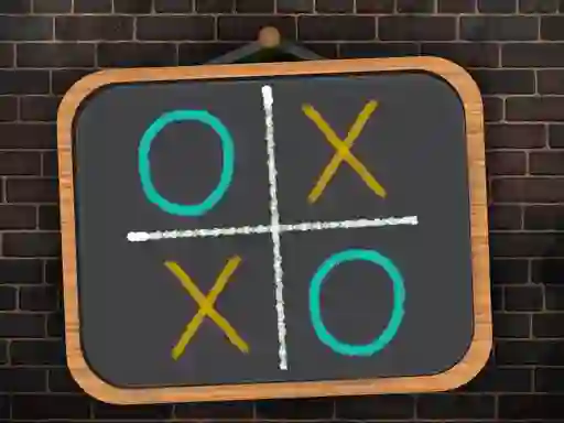 Žaidimas Tic Tac Toe blackboard internete