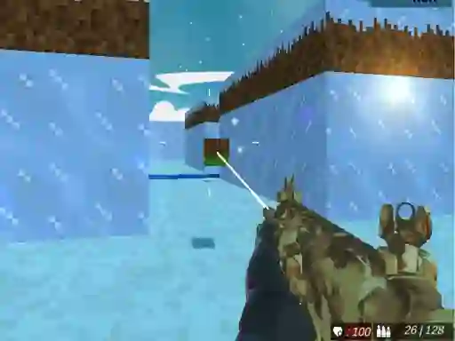 Žaidimas Blocky Swat Shooting Iceworld Multiplayer internete