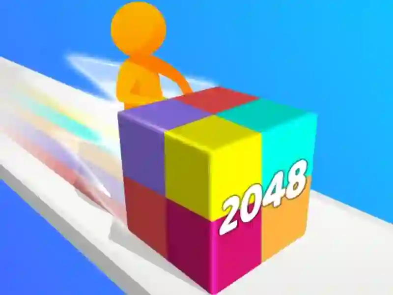 Žaidimas Geometry Stack 2048 Run internete