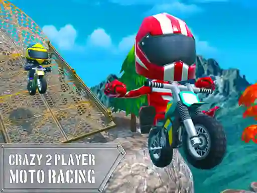 Žaidimas Crazy 2 Player Moto Racing internete