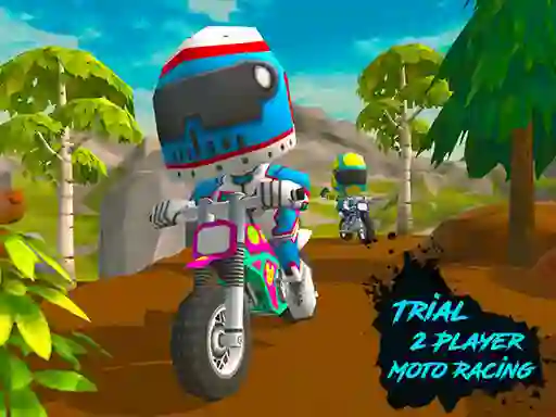 Žaidimas Trial 2 Player Moto Racing internete