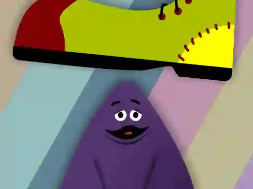 Žaidimas Grimace vs giant clown shoes internete