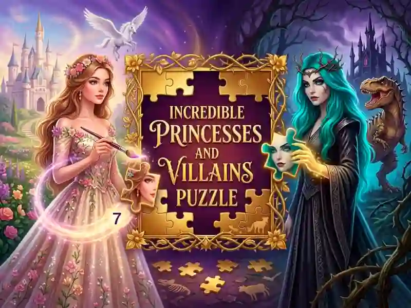 Žaidimas Incredible Princesses and Villains Puzzle internete
