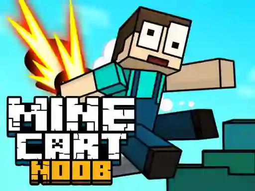 Žaidimas Mine Cart Noob internete