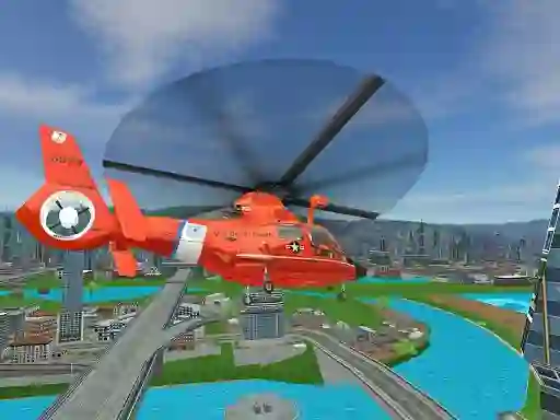 Žaidimas 911 Rescue Helicopter Simulation 2020 internete