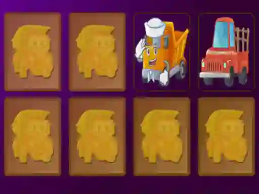 Žaidimas Cartoon Trucks Memory internete