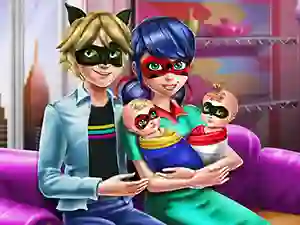 Žaidimas Dotted Girl Family Day internete