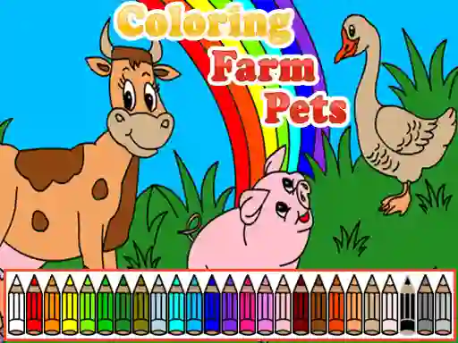 Žaidimas Coloring Farm Pets internete
