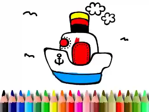 Žaidimas Back to School: Boat Coloring internete