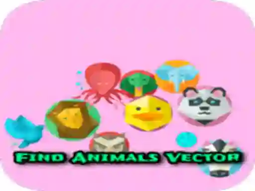 Žaidimas Find Animals Vector internete