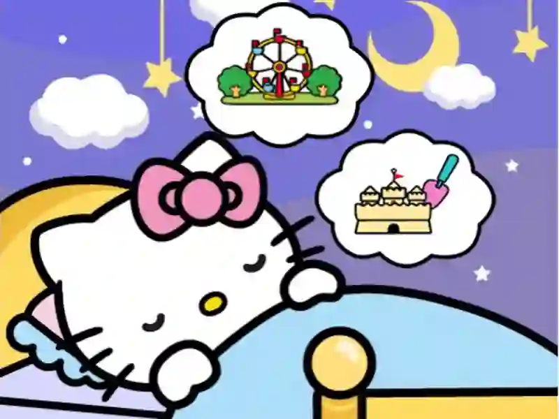 Žaidimas Hello Kitty Good Night internete