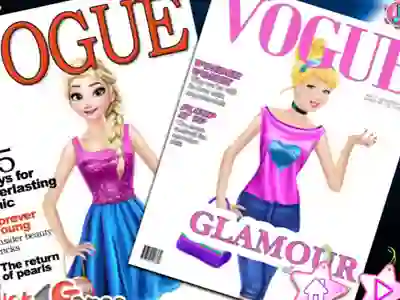 Žaidimas Princesses On Vogue Cover internete